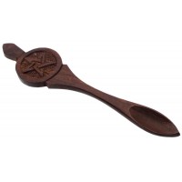 Wooden Pentacle Ritual Altar Spoon